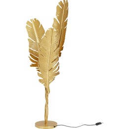 Lampadaire feuilles dorées 123cm Kare Design