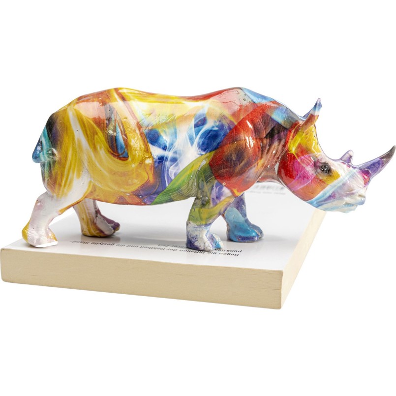 Figurine décorative Colored Rhino