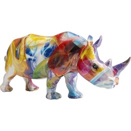 Figurine décorative Colored Rhino