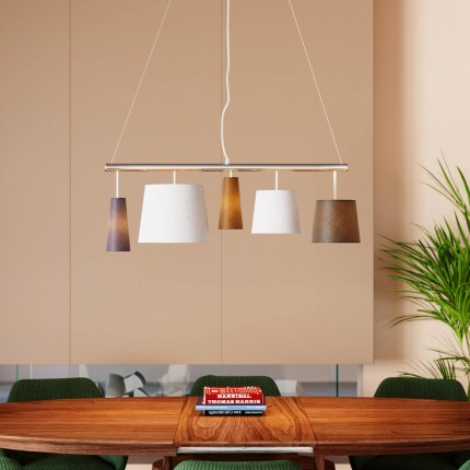 Uitschuifbare eettafel Benvenuto ovaal walnoot Kare Design