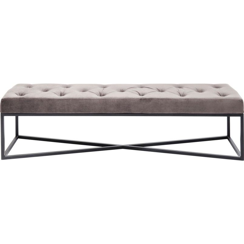 Banc Crossover gris 150x40cm Kare Design