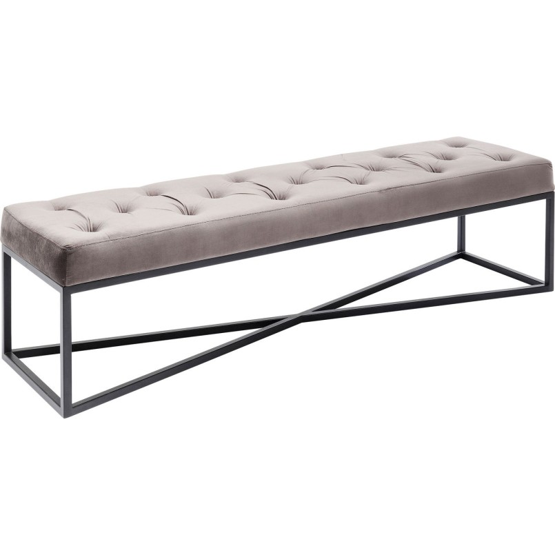 Banc Crossover gris 150x40cm Kare Design
