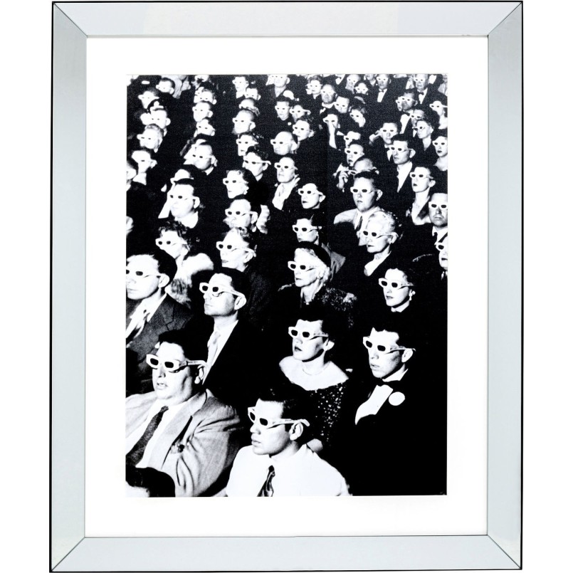 Tableau ancadré Audience 85x105cm