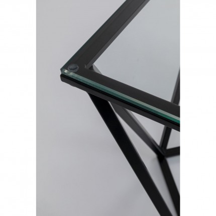 Bijzettafel Cristallo Zwart 50x50cm Kare Design