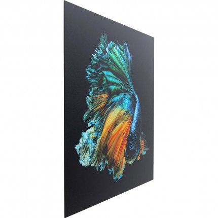 Tableau en verre Aqua Queen Fish 100x100cm