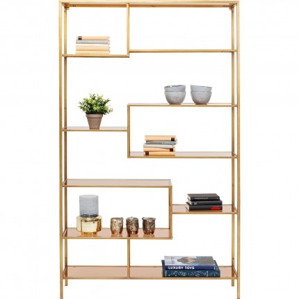 Bookshelf Loft 195x115cm Goud Kare Design