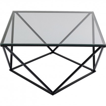 Coffee Table Cristallo Black 80x80cm Kare Design