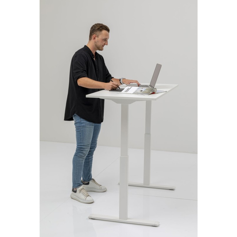 Bureau Office blanc blanc 120x70