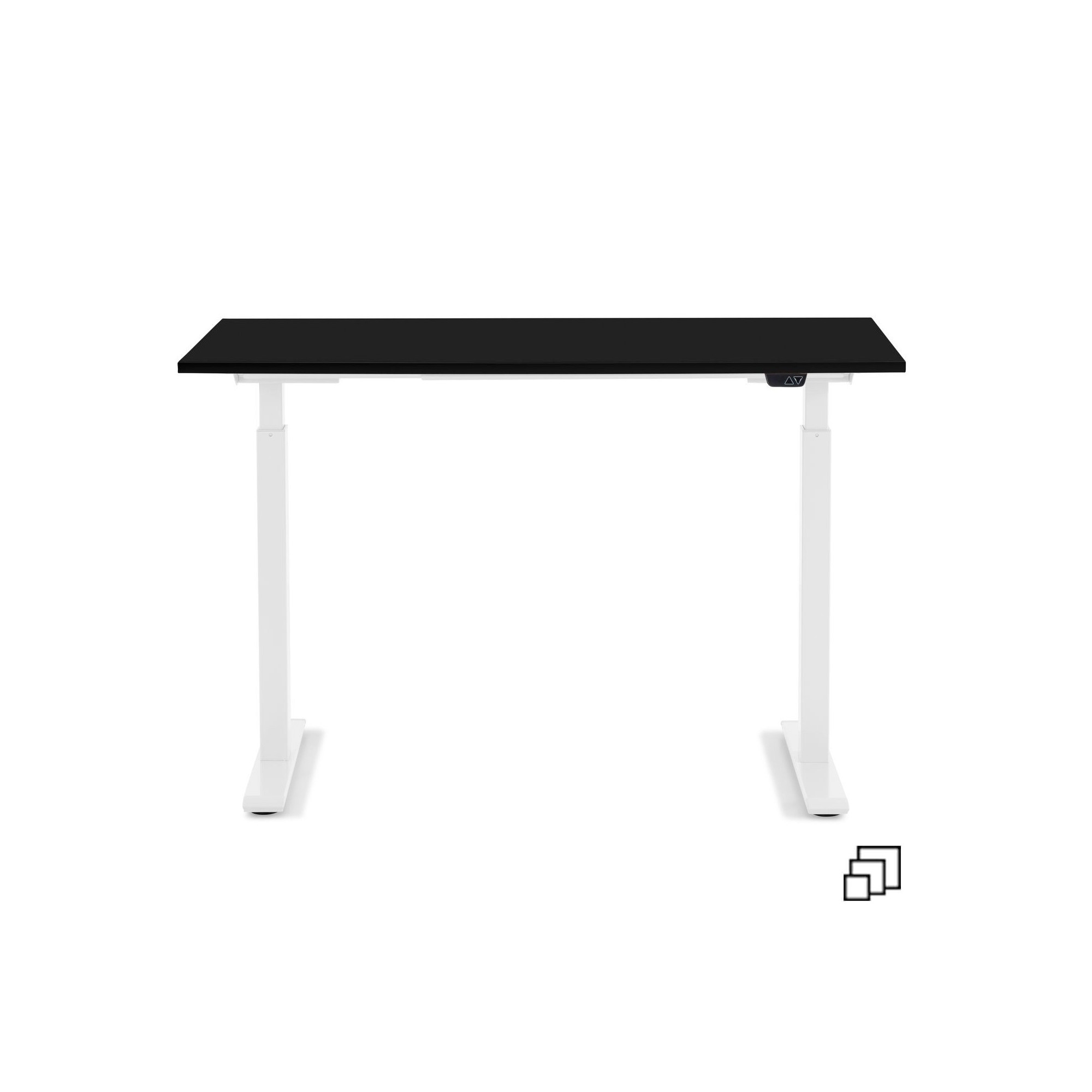 Bureau Office blanc noir 120x70