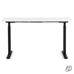 Bureau Office noir et blanc 120x70cm Kare Design