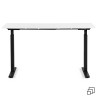 Bureau Office noir et blanc 120x70cm Kare Design