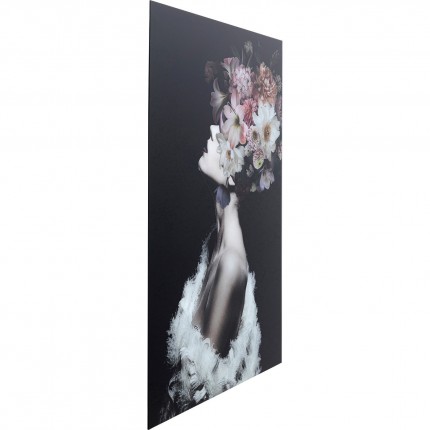 Glass Picture Flowery Beauty 80x120cm Kare Design