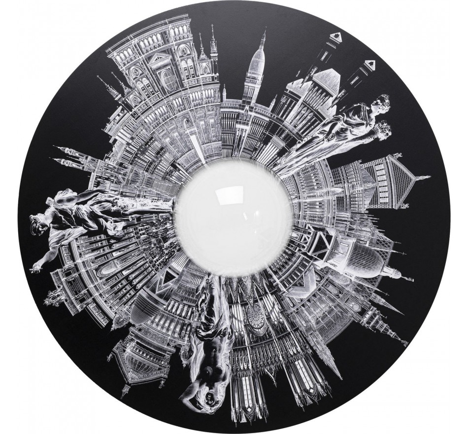 Wanddecoratie City Pupil Ø160cm Kare Design