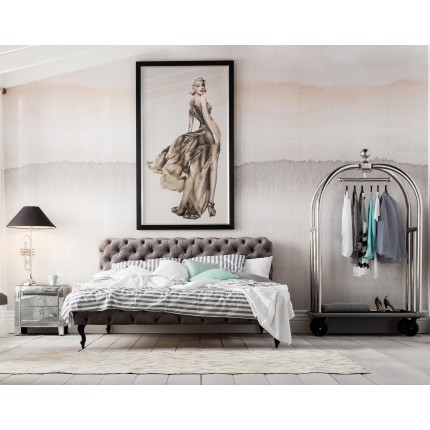 Bed Desire fluweel grijs Kare Design