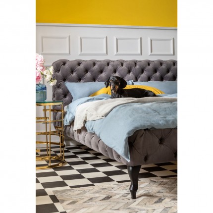 Bed Desire fluweel grijs Kare Design