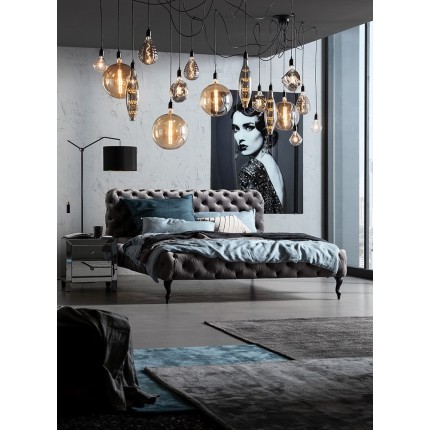 Bed Desire Zilver Grijs Fluweel Kare Design