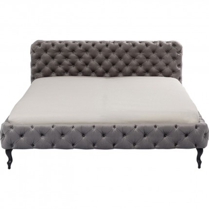 Bed Desire fluweel grijs Kare Design