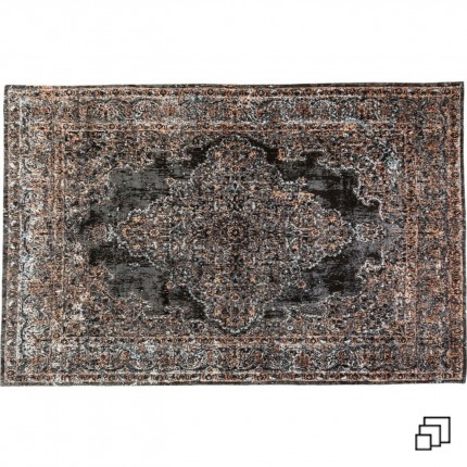 Tapis Kelim Rockstar noir Kare Design