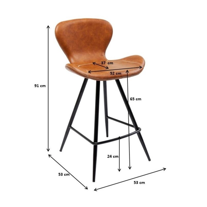 Tabouret de bar Rusty marron Kare Design