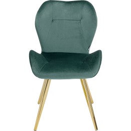Chaise Viva velours vert Kare Design