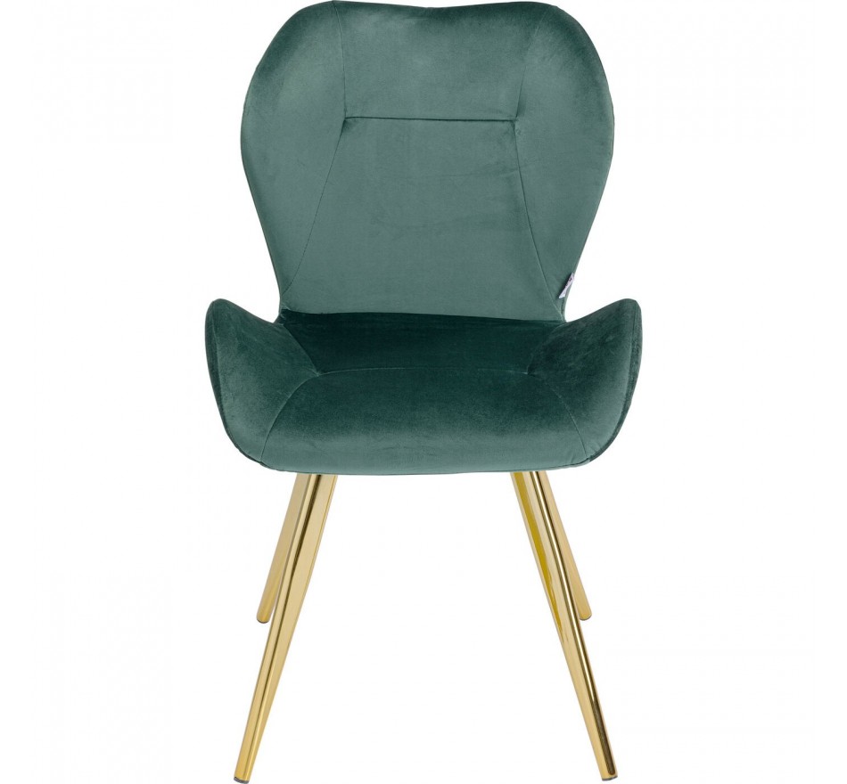 Stoel  Viva fluweel groen Kare Design