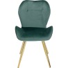 Chaise Viva velours vert Kare Design
