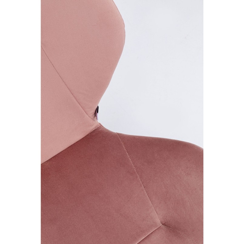 Chaise Viva velours rose Kare Design