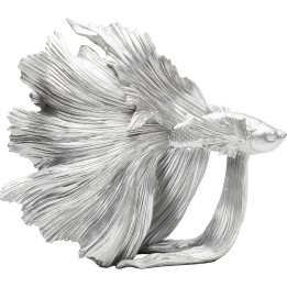 Déco Poisson combattant argenté 34cm Kare Design