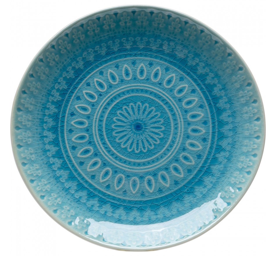Assiettes Sicilia Mandala bleues 21cm set de 3 Kare Design