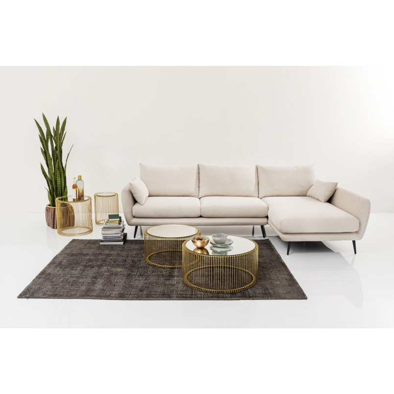 Canapé d angle Amalfi droite crème 275cm