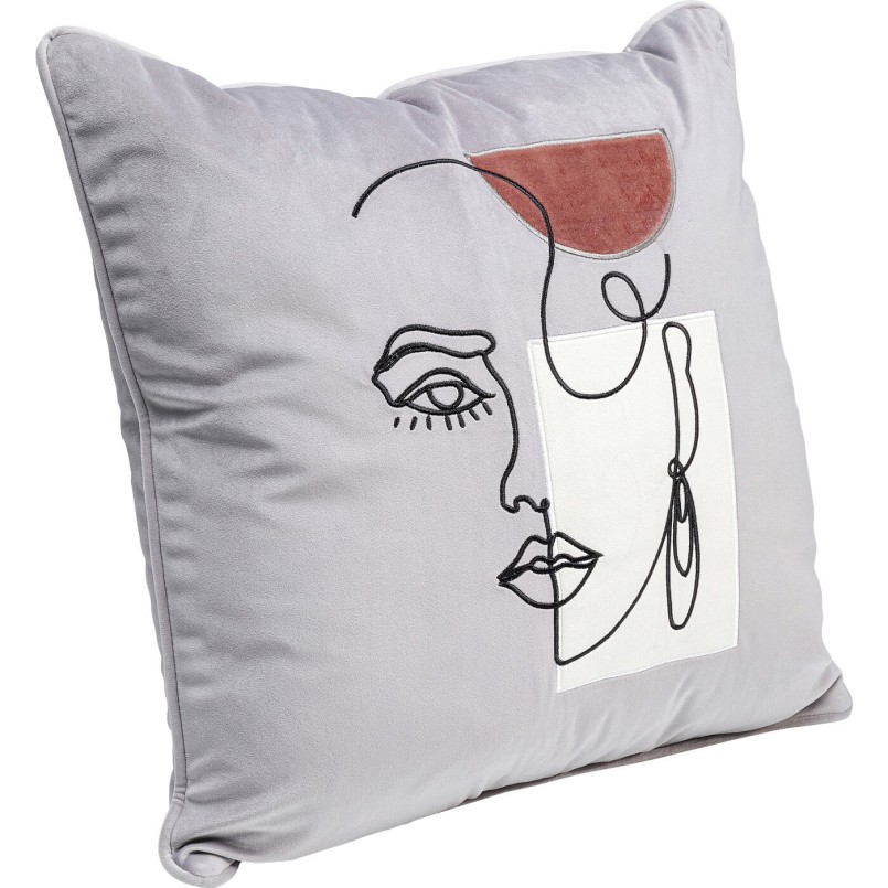 Coussin Mademoiselle 45x45cm