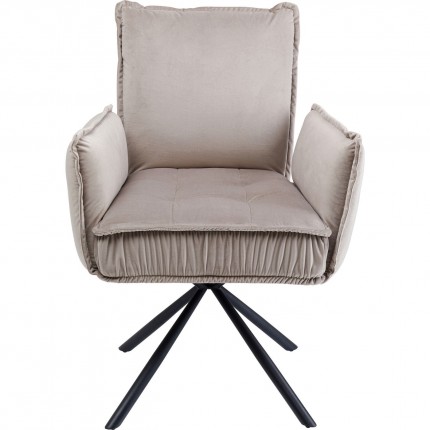 Chair with armrests Chelsea Grey Kare Design