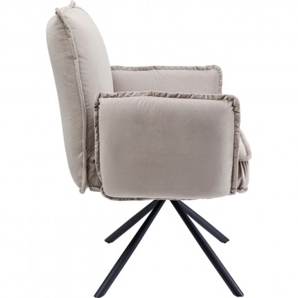 Chair with armrests Chelsea Grey Kare Design