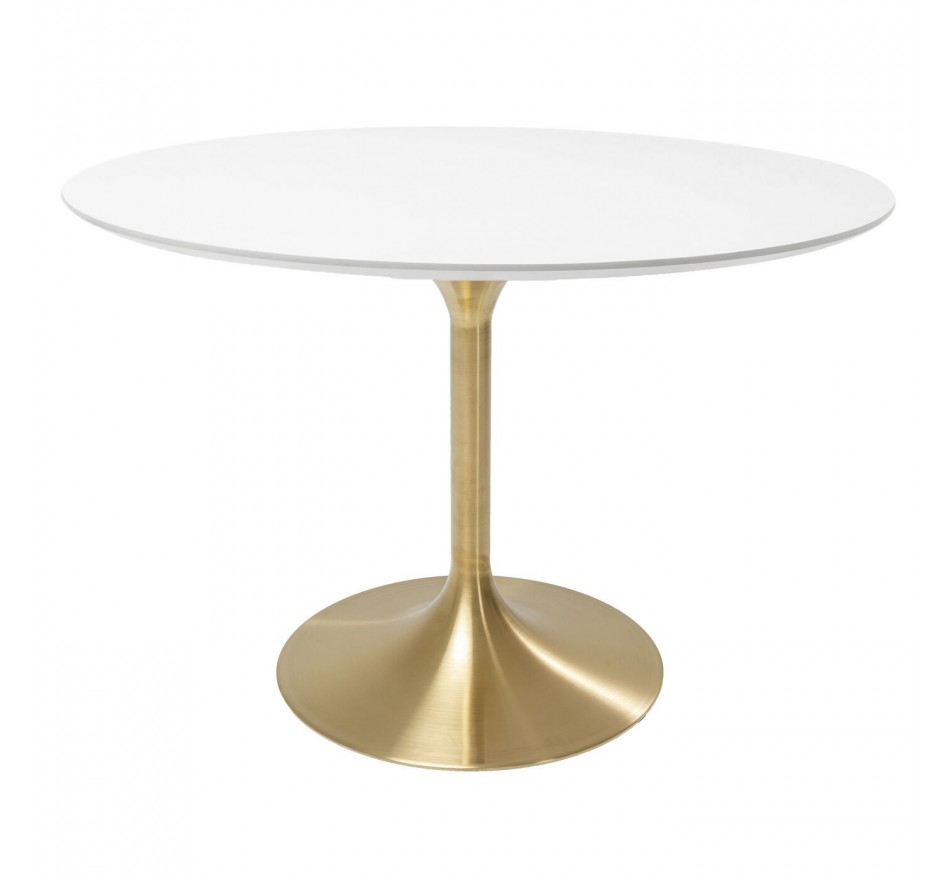 Eettafel Invitation Ø120cm wit en goud Kare Design