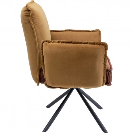 Chair with armrests Chelsea Brown Kare Design