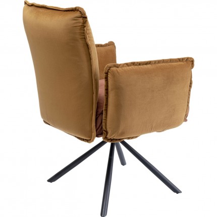 Chair with armrests Chelsea Brown Kare Design