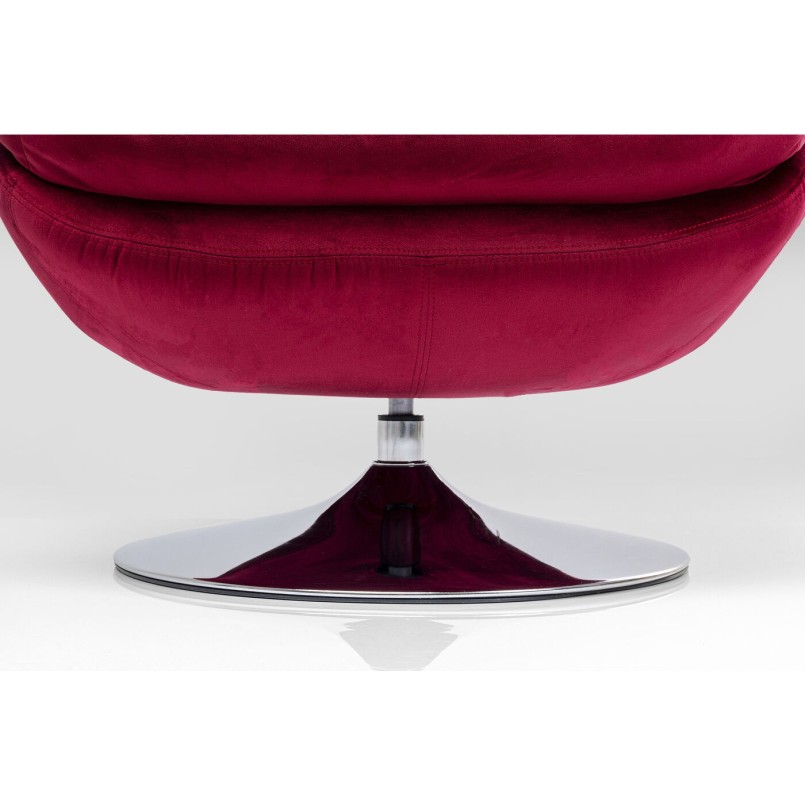 Fauteuil pivotant Cosy berry Kare Design