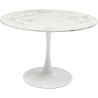 Table Schickeria Marbleprint blanc Ø110cm