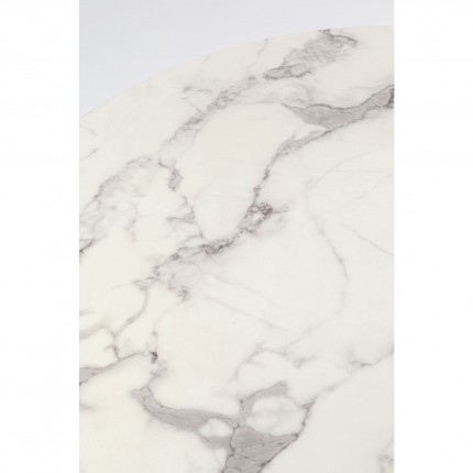 Eettafel Schickeria Marbleprint wit Ø110cm Kare Design