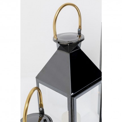 Lantern Giardino Black and Gold (4/Set) Kare Design