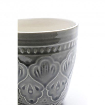 Mug Sicilia Mandala Grey (4/Set) Kare Design