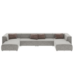 Canapé 2 angles Infinity gris 4 assises Kare Design