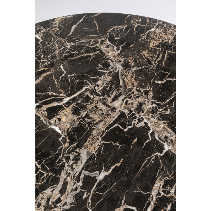 Table Schickeria Marbleprint noir 110cm Kare Design