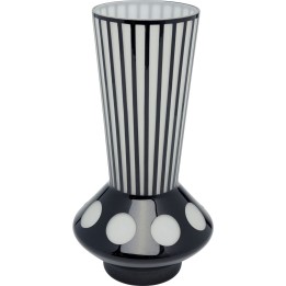 Vase Brillar noir et blanc 40cm Kare Design