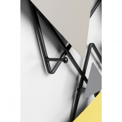 Wand kapstok Wireframe Trigon 100cm Kare Design