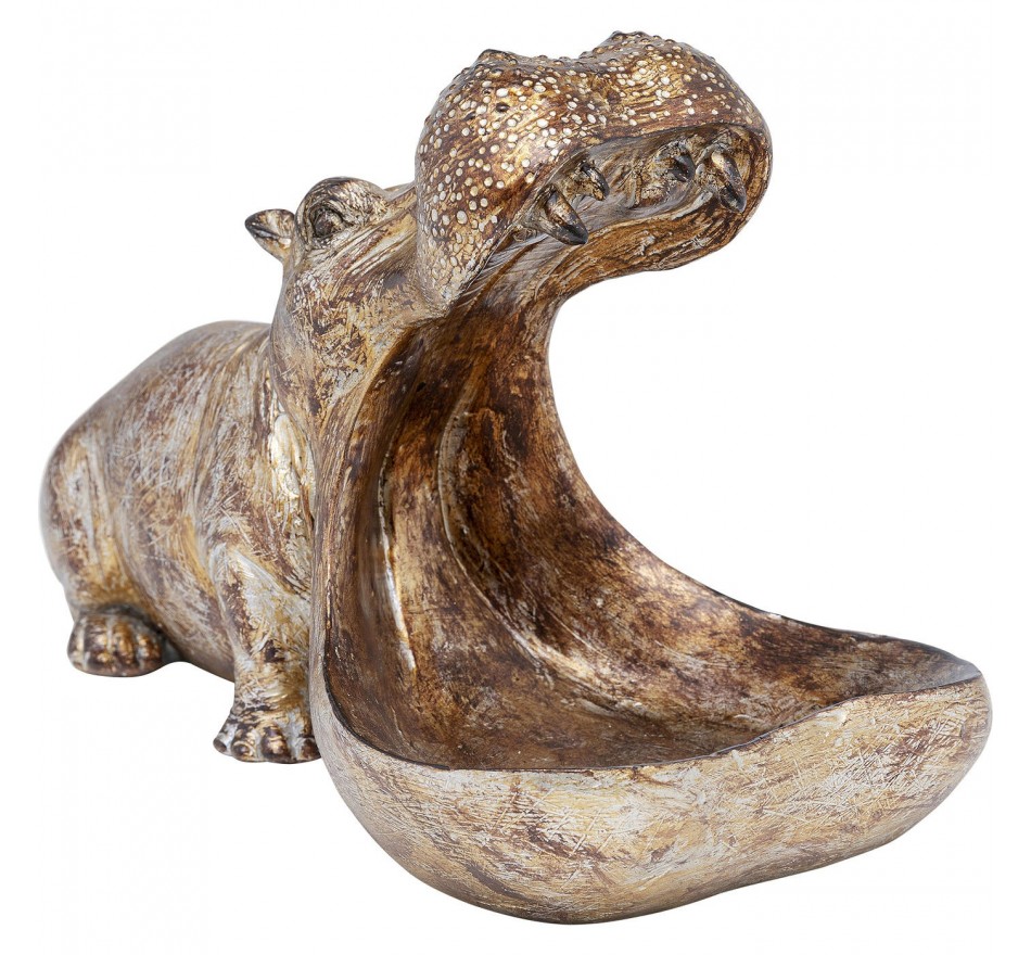 Bowl hippopotamus copper Kare Design