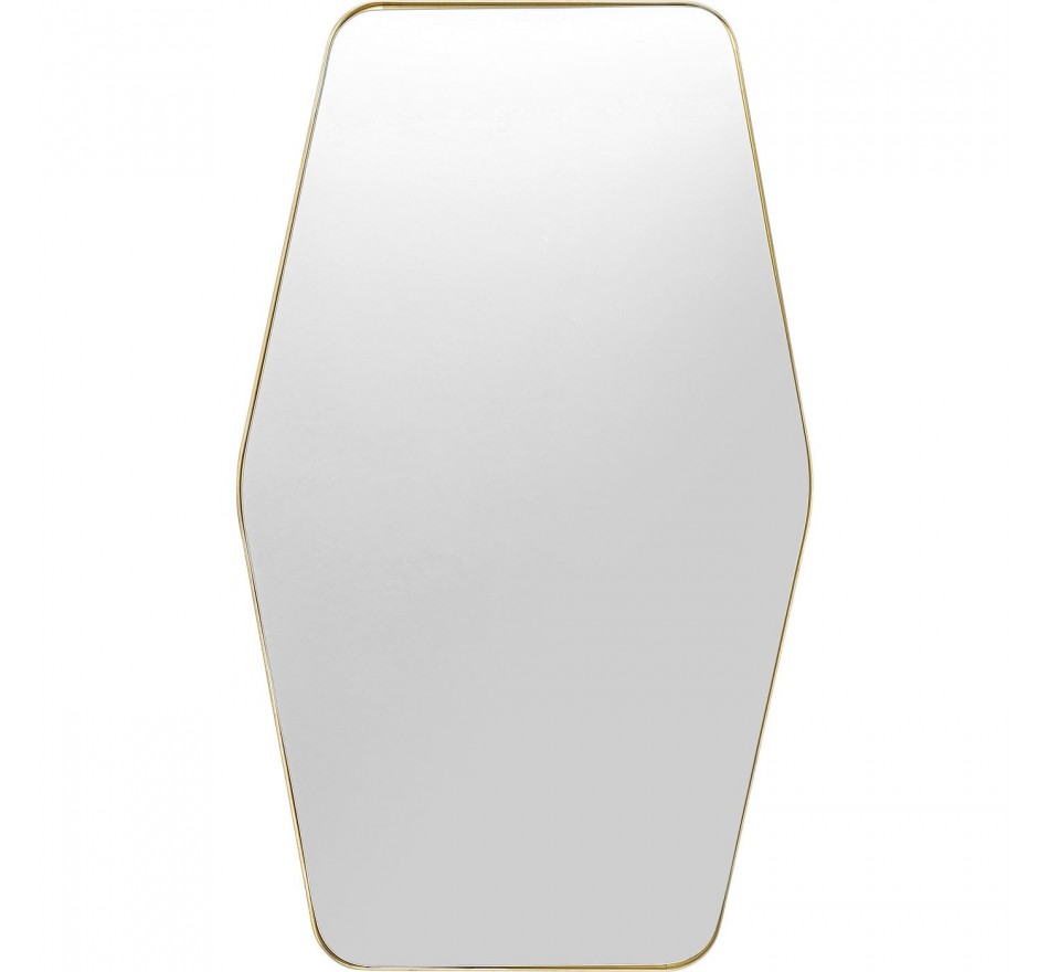 Miroir Shape Hexagon laiton 64x94,5cm
