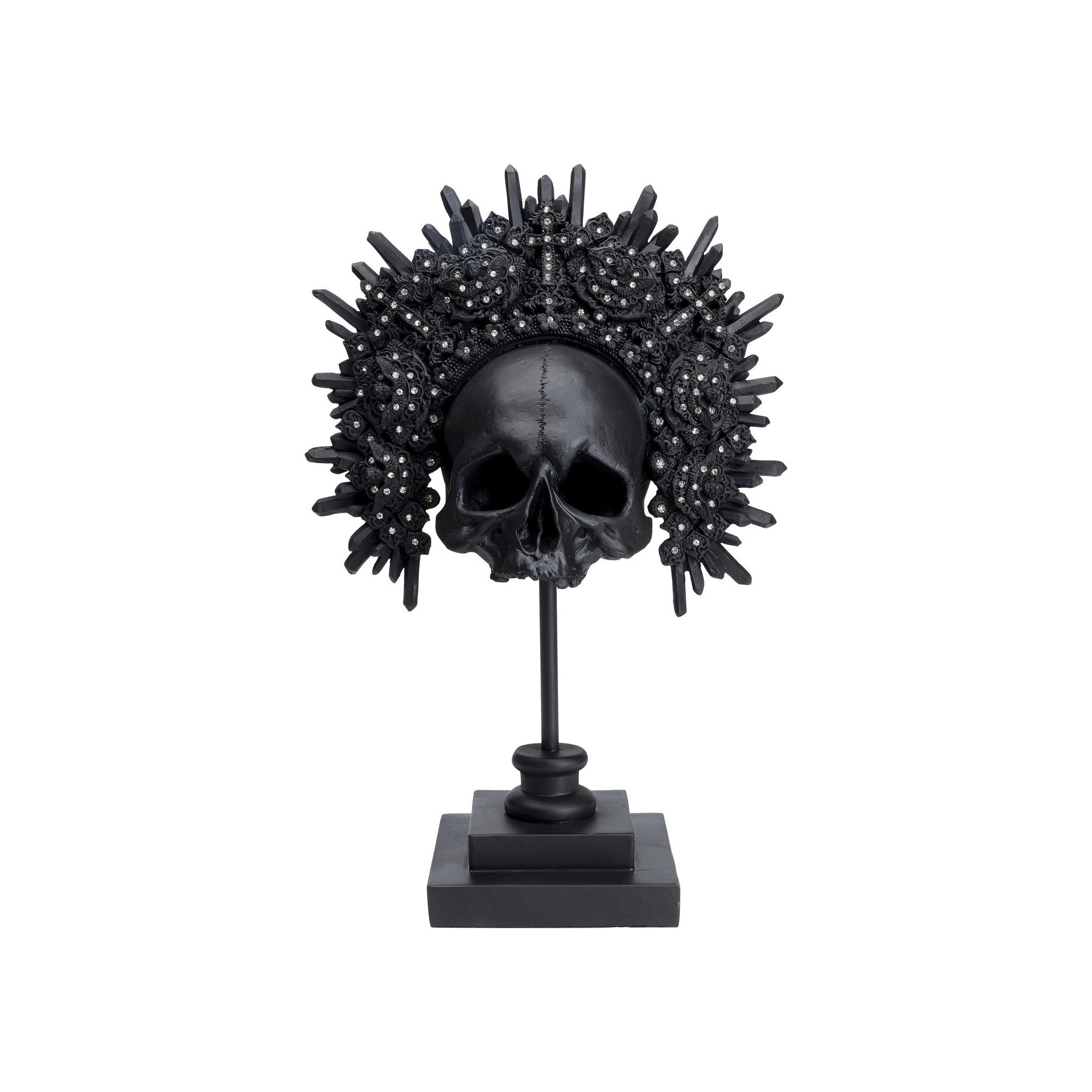 Objet décoratif King Skull noir