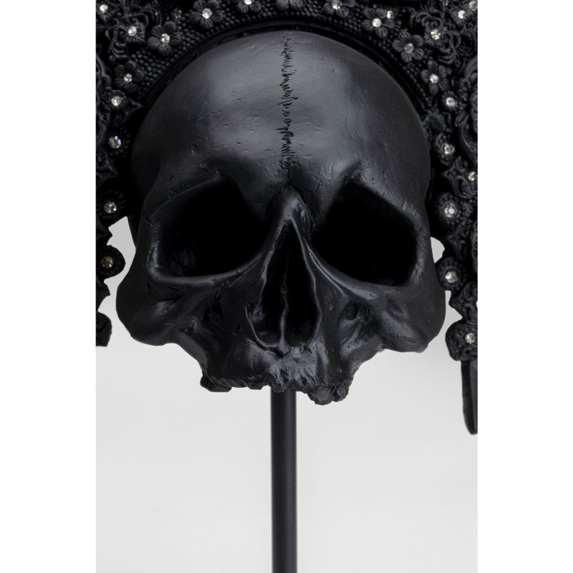Objet décoratif King Skull noir