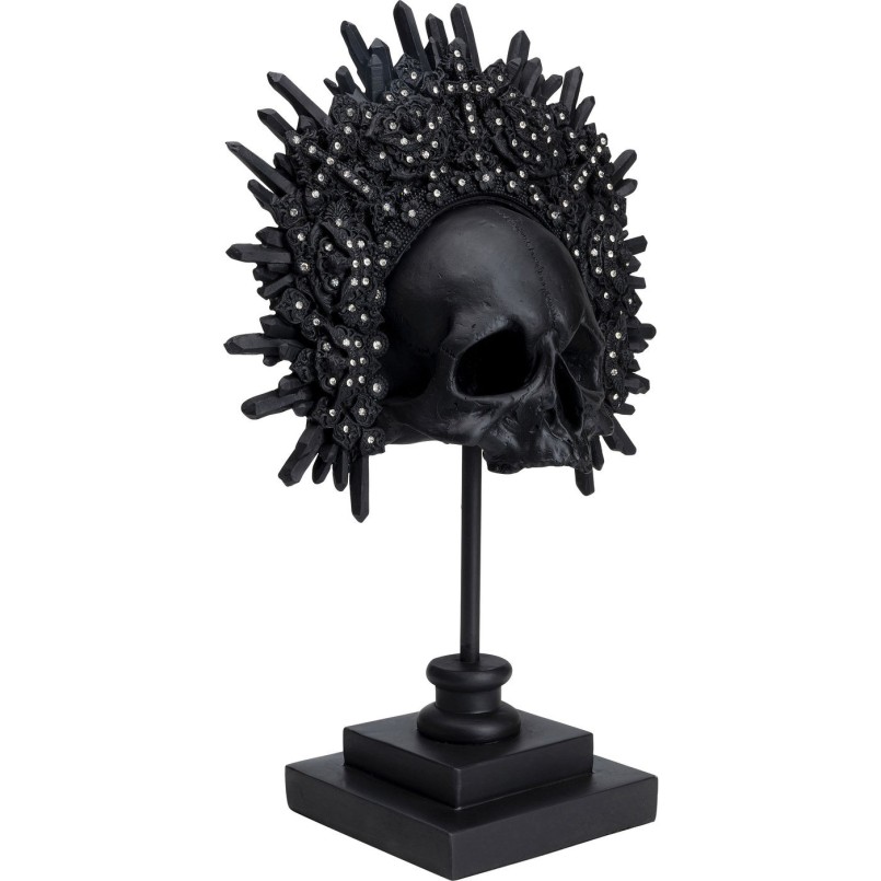 Objet décoratif King Skull noir
